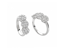 Ring Giorgio Visconti Woman in White Gold Diamante 0.57 Ct ABX12311 - ABX12311